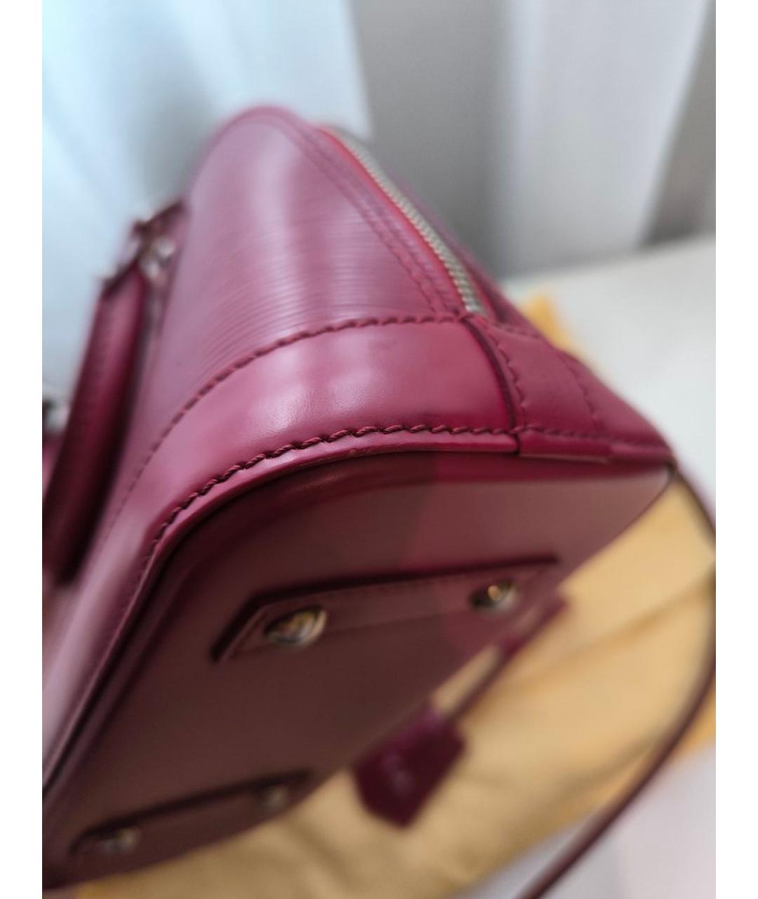 LOUIS VUITTON Фуксия кожаная сумка через плечо, фото 7