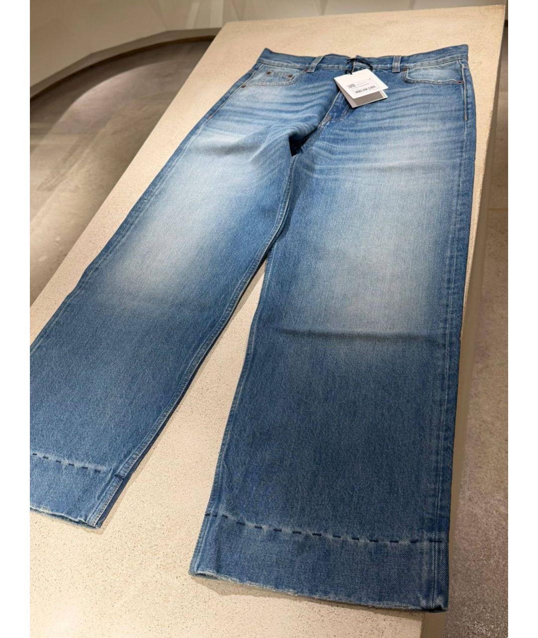 CHLOE Синие хлопковые прямые джинсы, фото 2