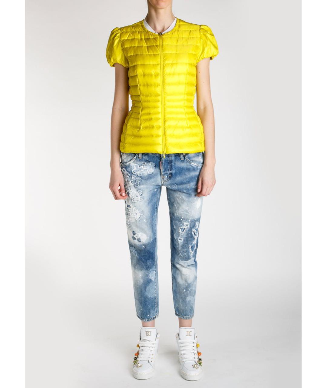 DSQUARED2 Голубые хлопковые джинсы слим, фото 5