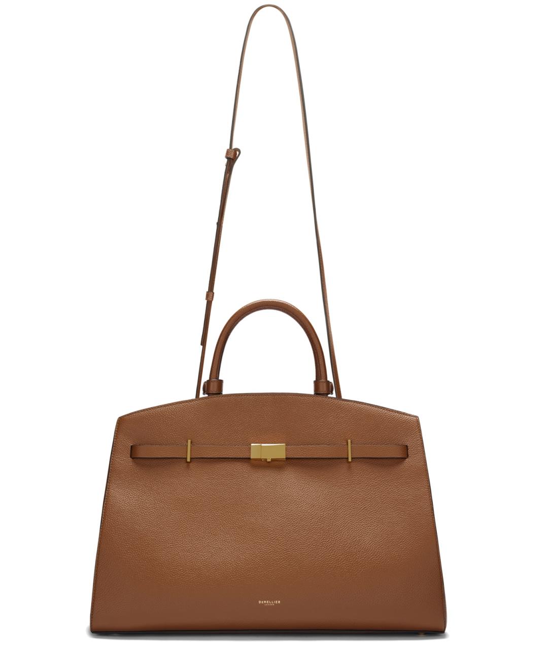 DEMELLIER Коричневая кожаная сумка тоут, фото 2