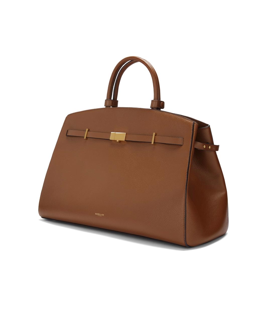 DEMELLIER Коричневая кожаная сумка тоут, фото 3