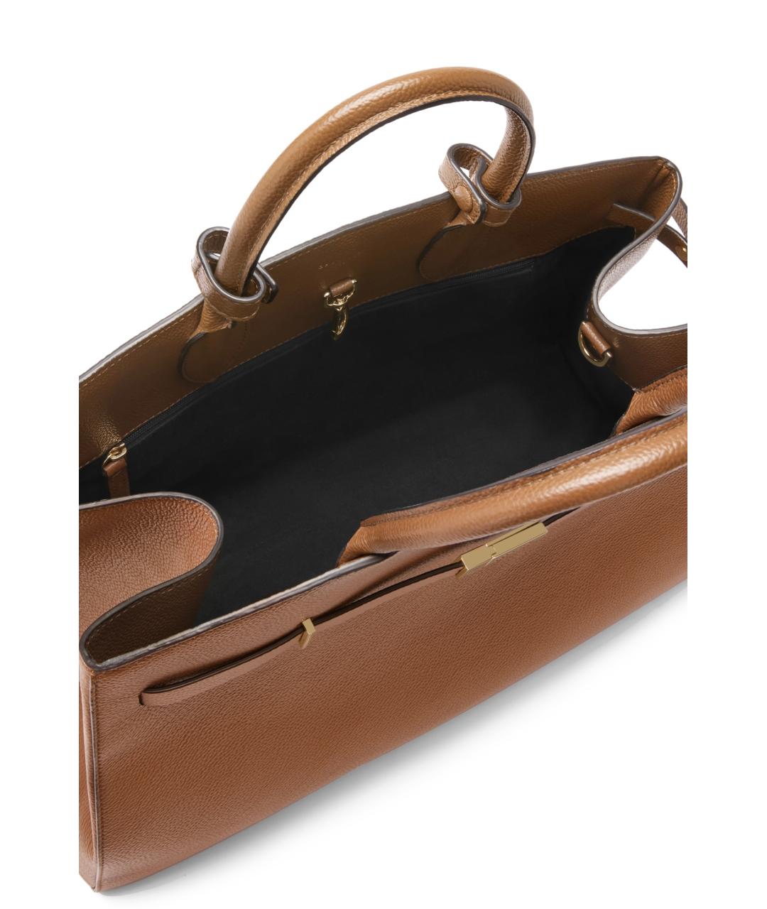 DEMELLIER Коричневая кожаная сумка тоут, фото 6