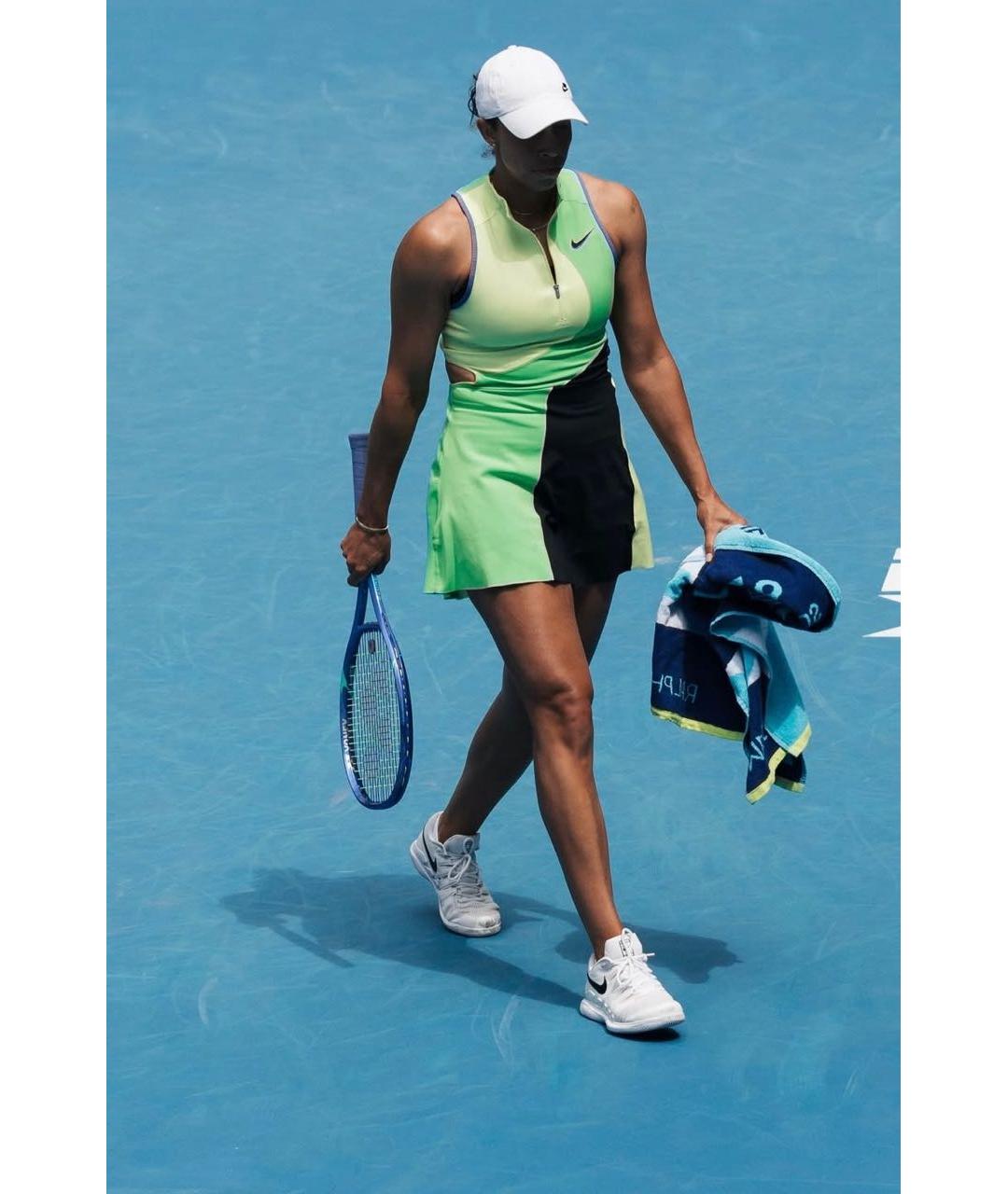 NIKE Зеленые синтетическое платье, фото 3