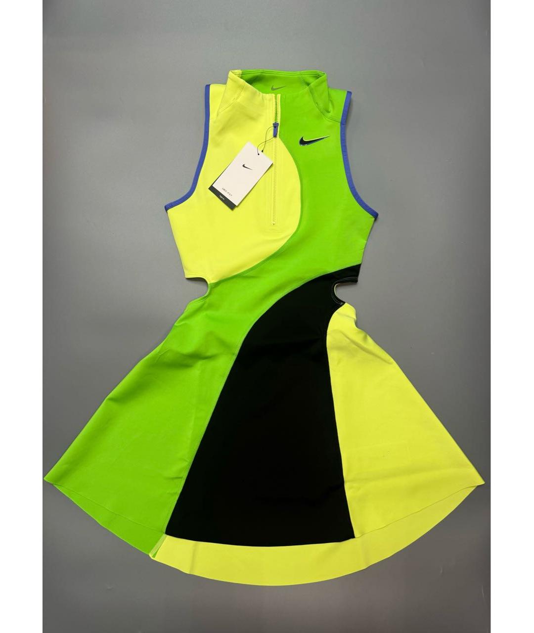 NIKE Зеленые синтетическое платье, фото 5