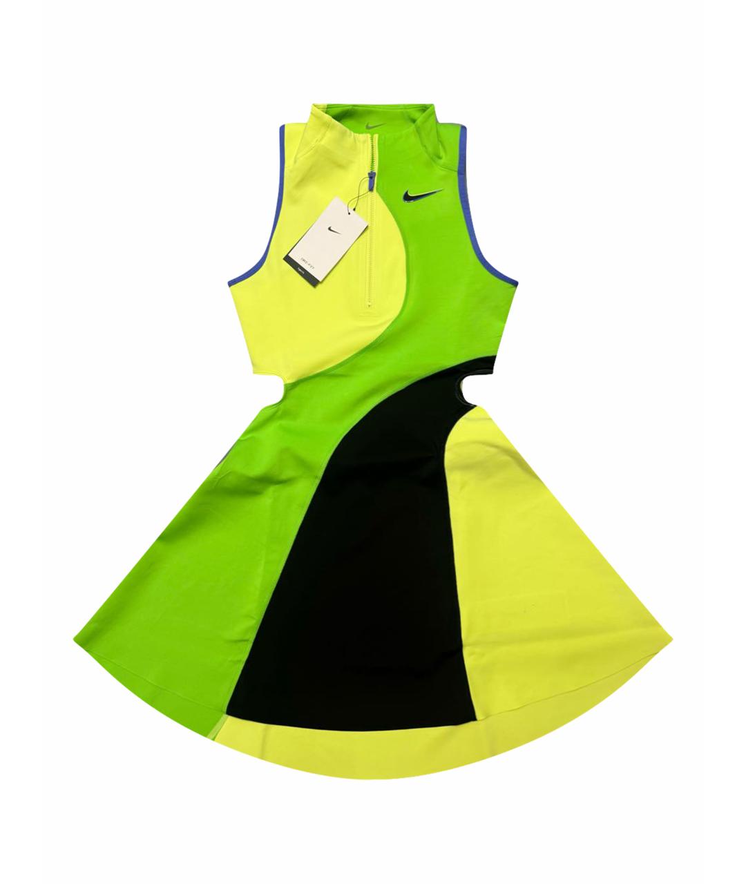 NIKE Зеленые синтетическое платье, фото 1