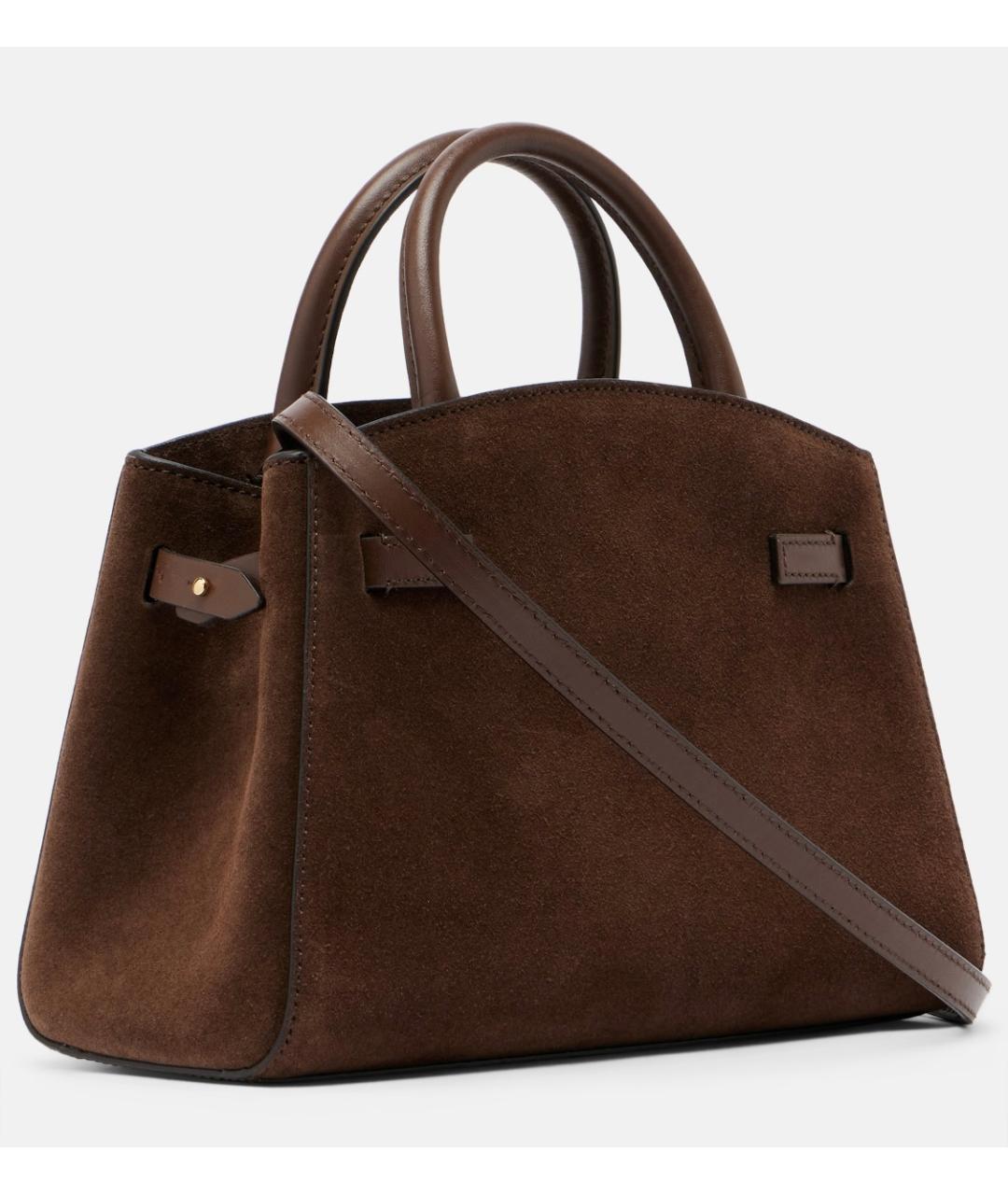 DEMELLIER Коричневая замшевая сумка тоут, фото 2
