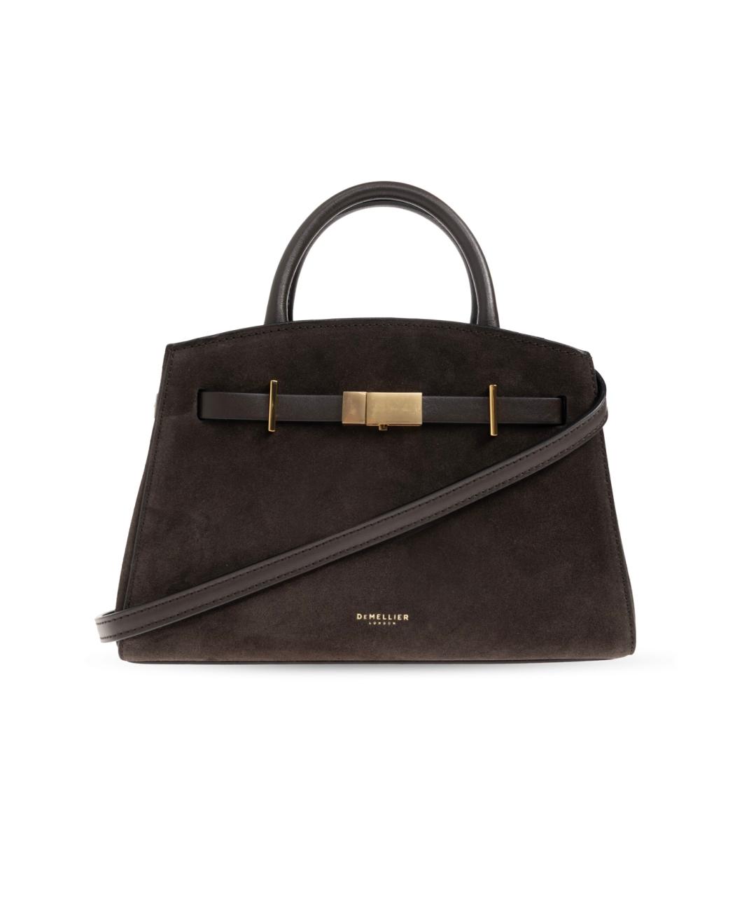 DEMELLIER Коричневая замшевая сумка тоут, фото 5