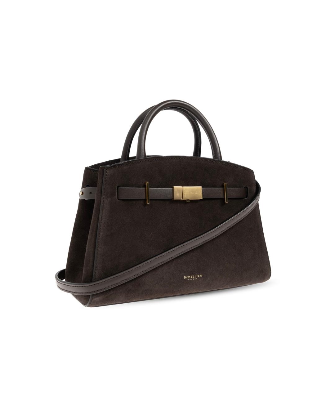 DEMELLIER Коричневая замшевая сумка тоут, фото 2