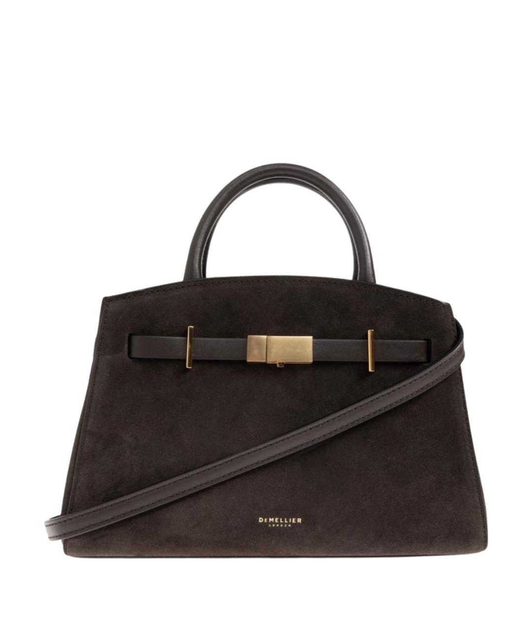 DEMELLIER Коричневая замшевая сумка тоут, фото 1