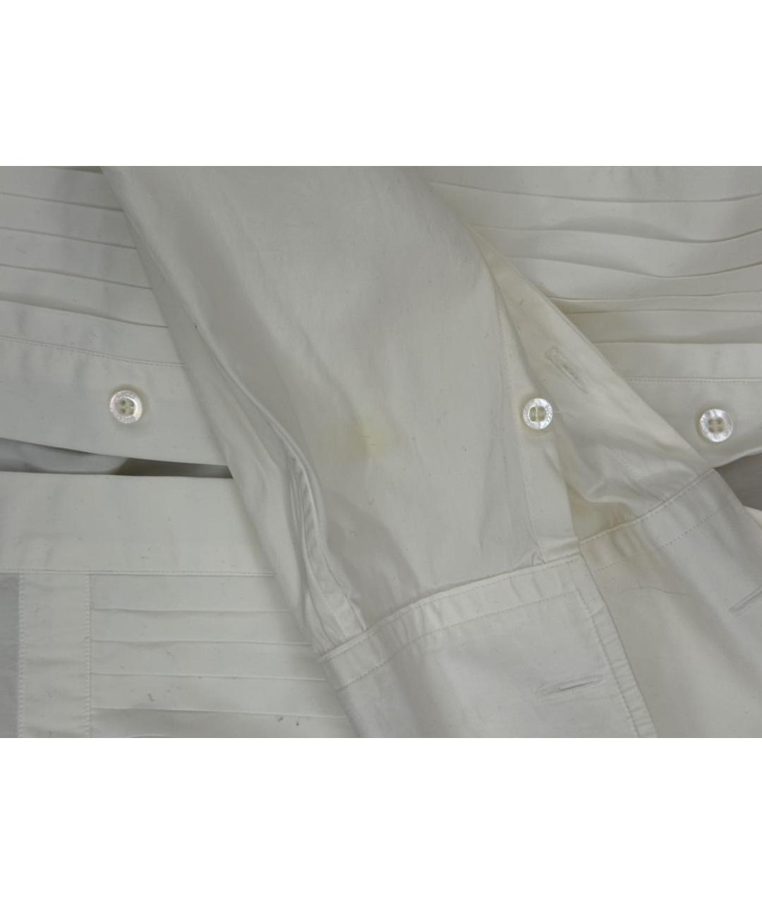 GUCCI Белая хлопковая классическая рубашка, фото 4