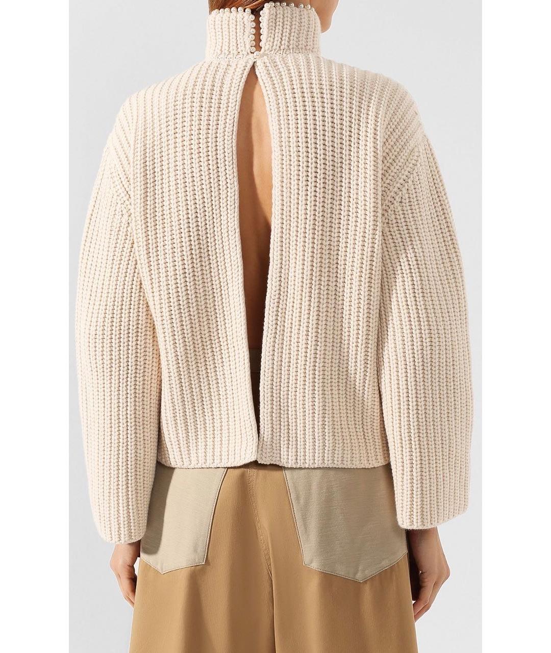 LOEWE Бежевый кашемировый джемпер / свитер, фото 5