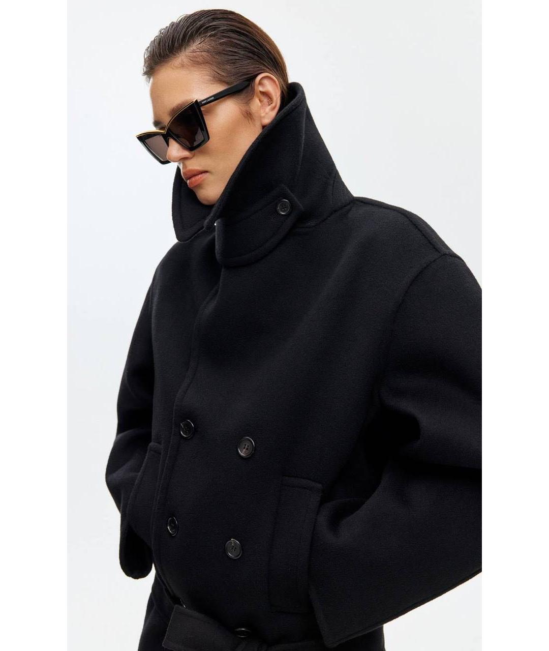 SAINT LAURENT Черные пластиковые солнцезащитные очки, фото 5