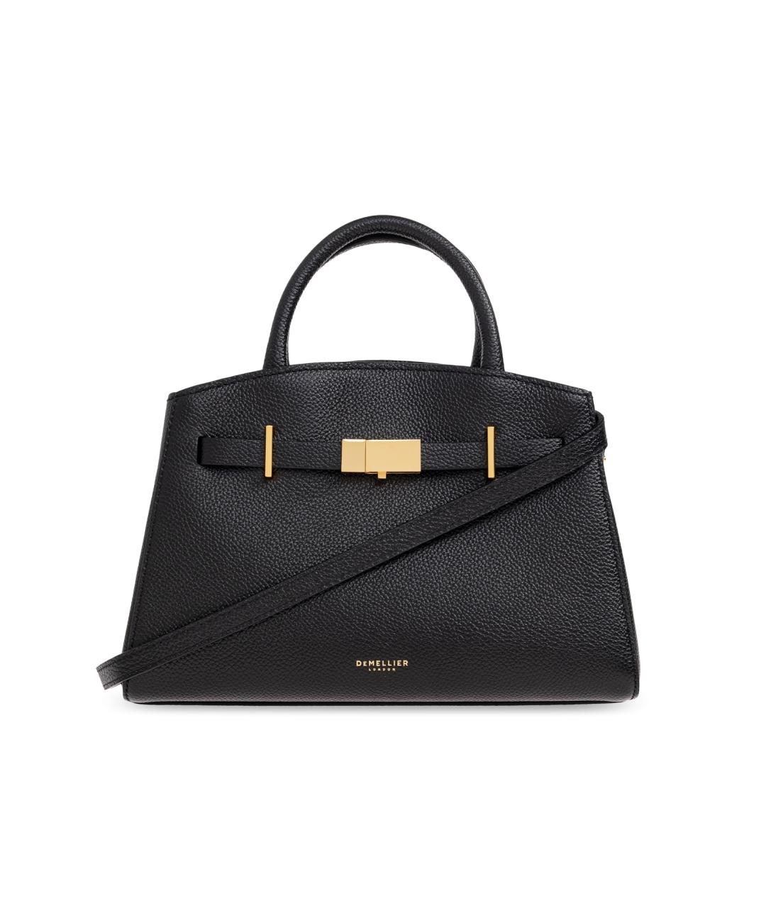 DEMELLIER Черная кожаная сумка тоут, фото 6