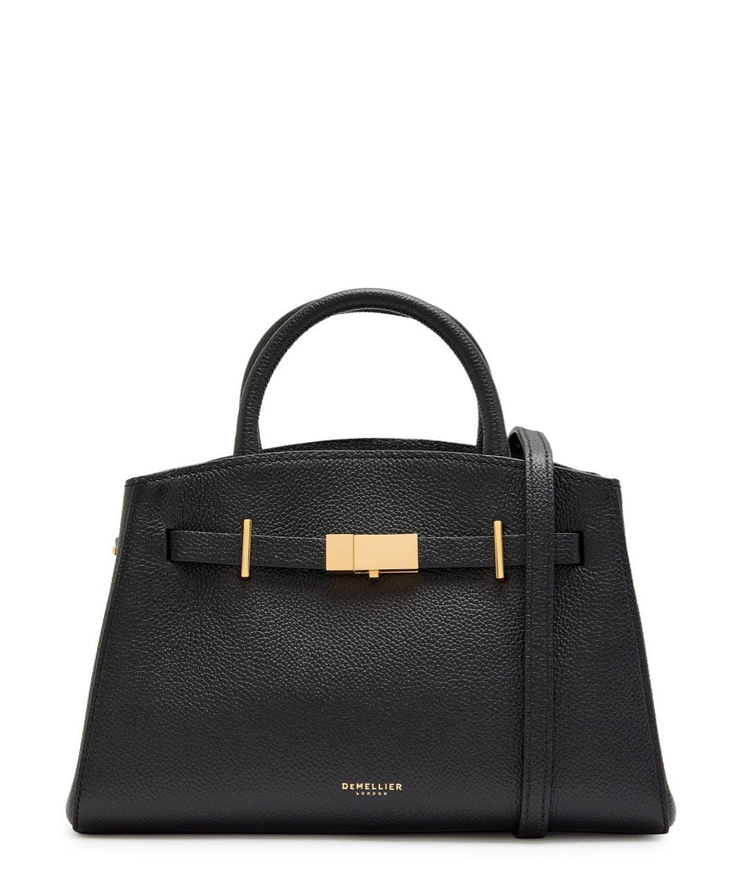DEMELLIER Черная кожаная сумка тоут, фото 3