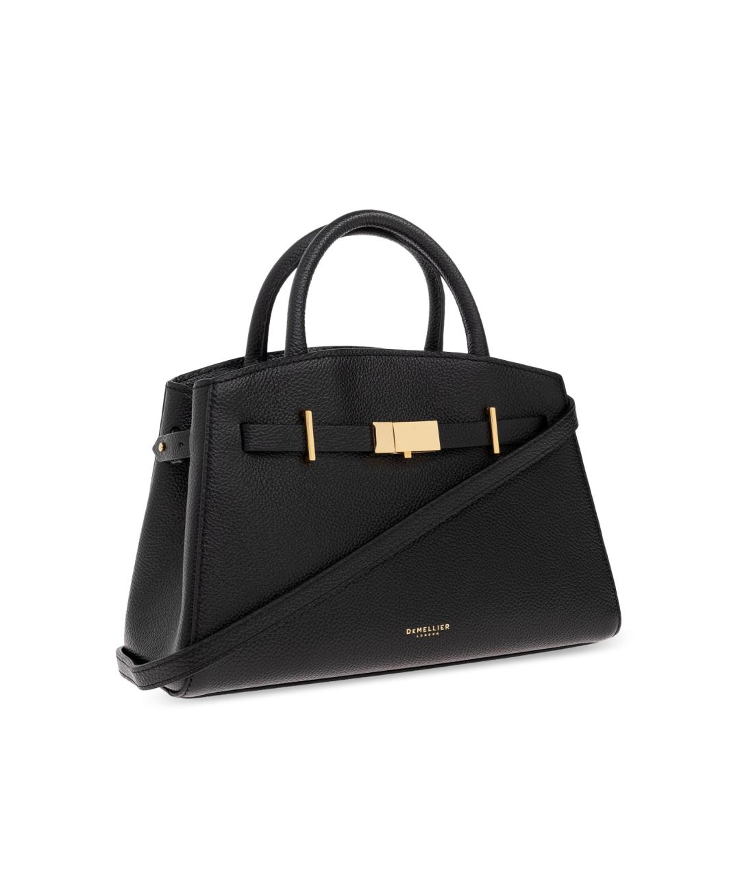 DEMELLIER Черная кожаная сумка тоут, фото 4