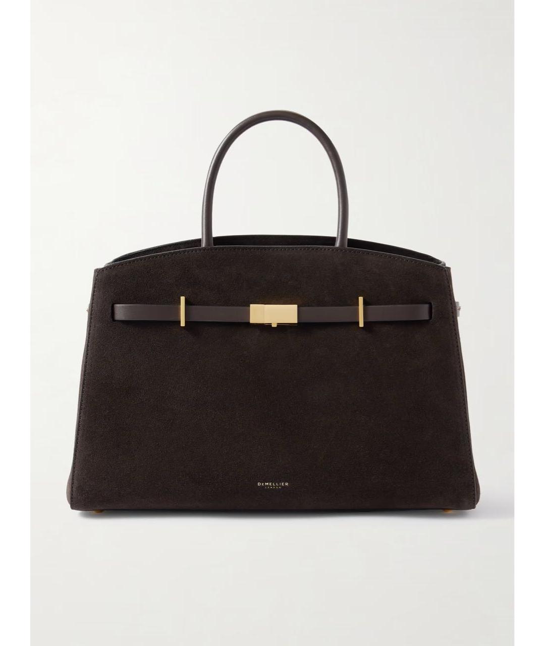 DEMELLIER Коричневая замшевая сумка тоут, фото 6