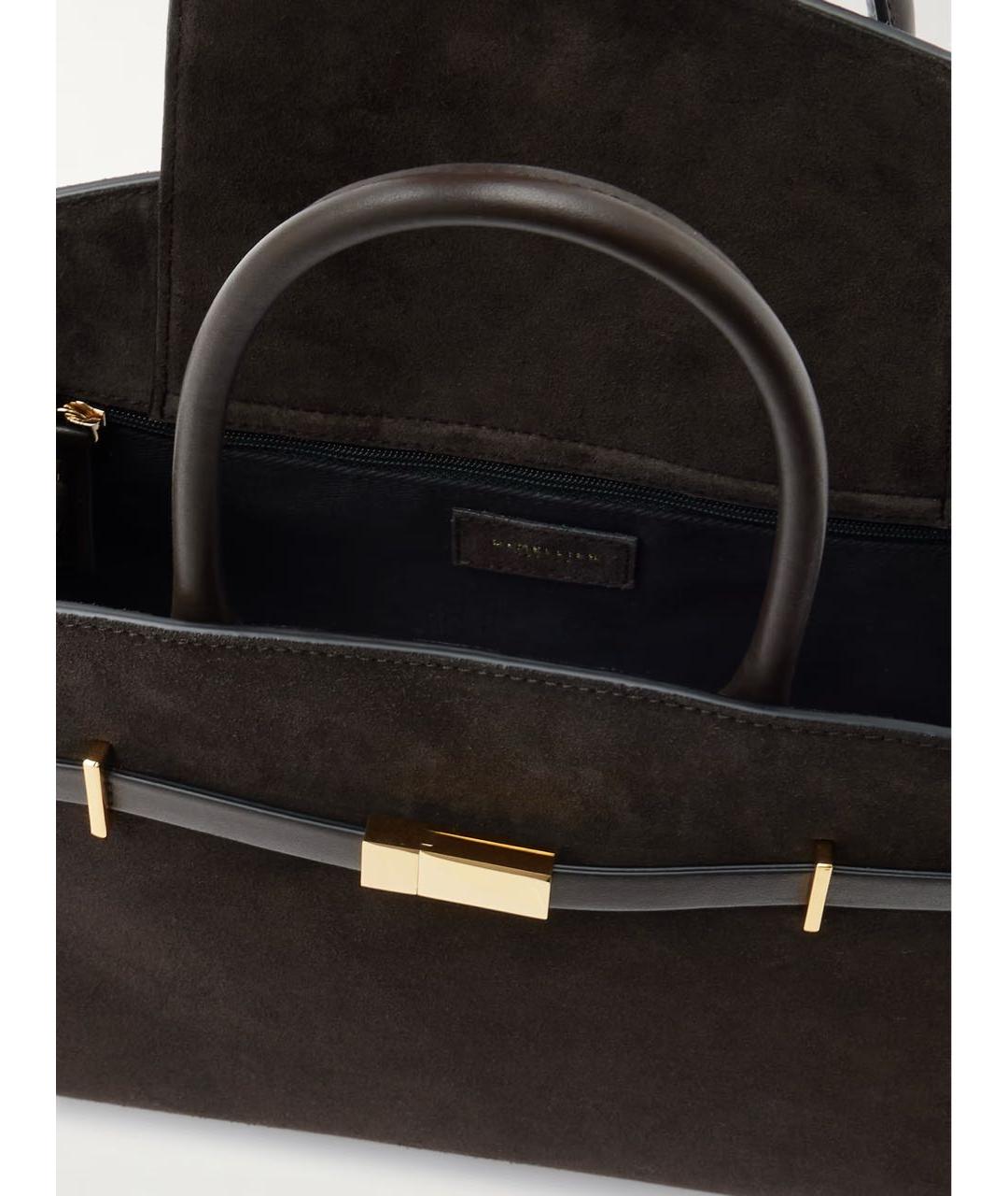 DEMELLIER Коричневая замшевая сумка тоут, фото 8
