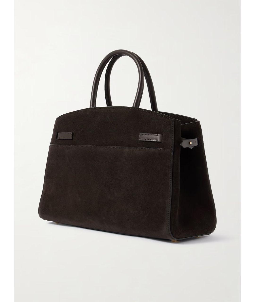 DEMELLIER Коричневая замшевая сумка тоут, фото 7