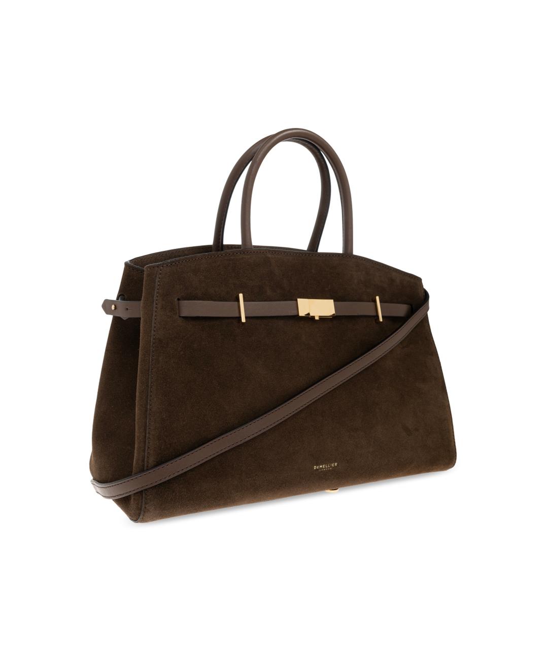 DEMELLIER Коричневая замшевая сумка тоут, фото 2