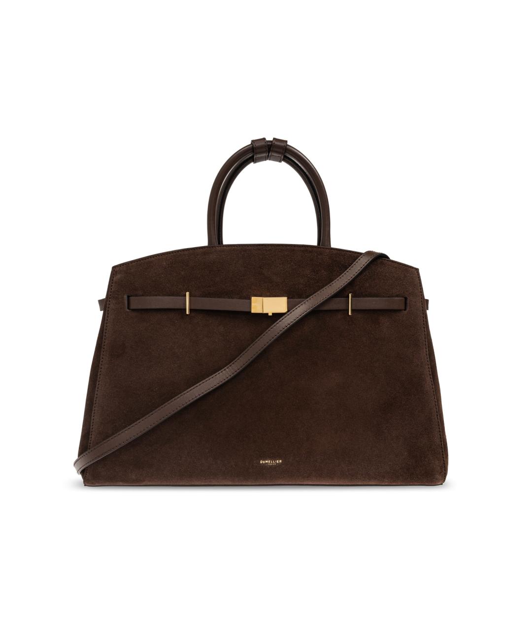 DEMELLIER Коричневая замшевая сумка тоут, фото 6