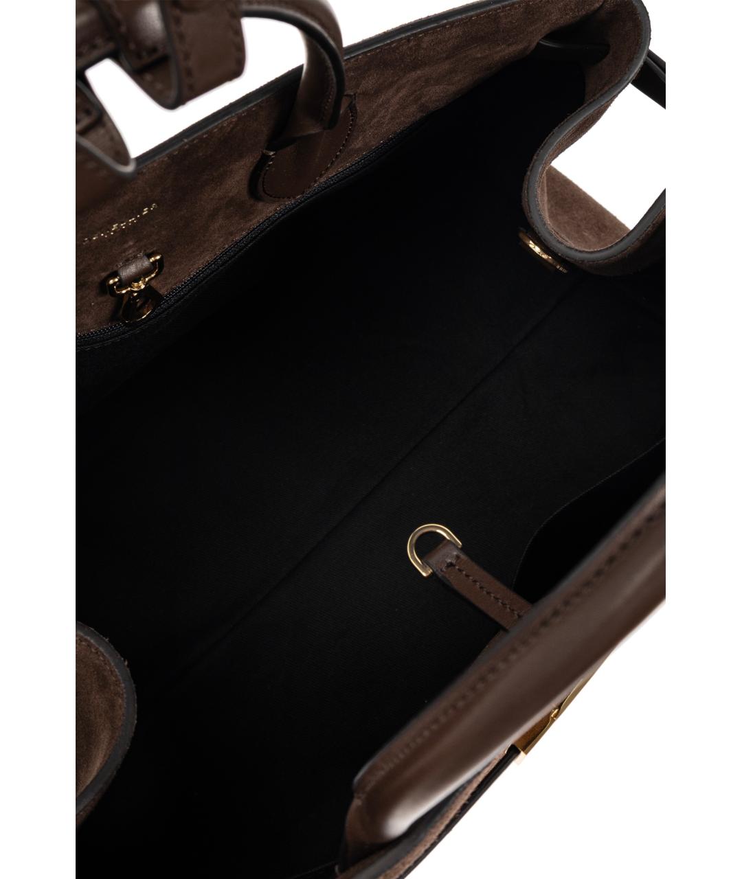 DEMELLIER Коричневая замшевая сумка тоут, фото 5