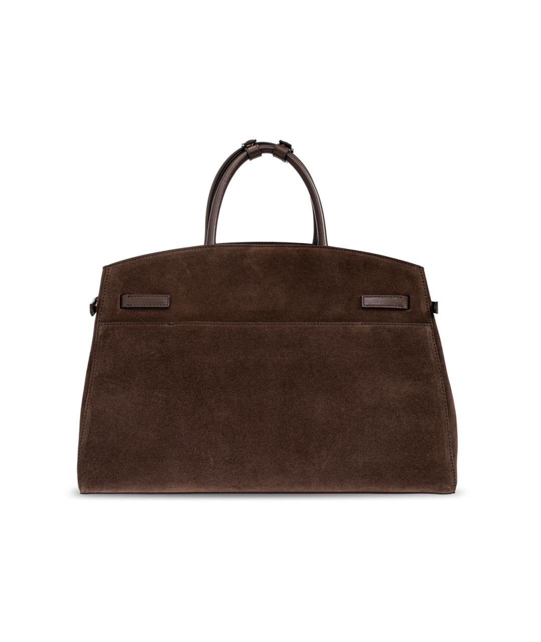 DEMELLIER Коричневая замшевая сумка тоут, фото 4