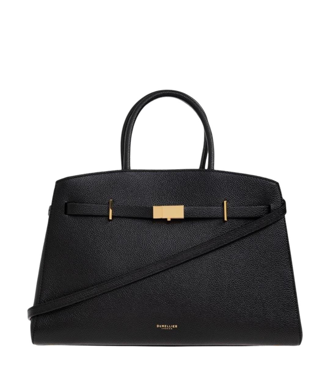 DEMELLIER Черная кожаная сумка тоут, фото 1