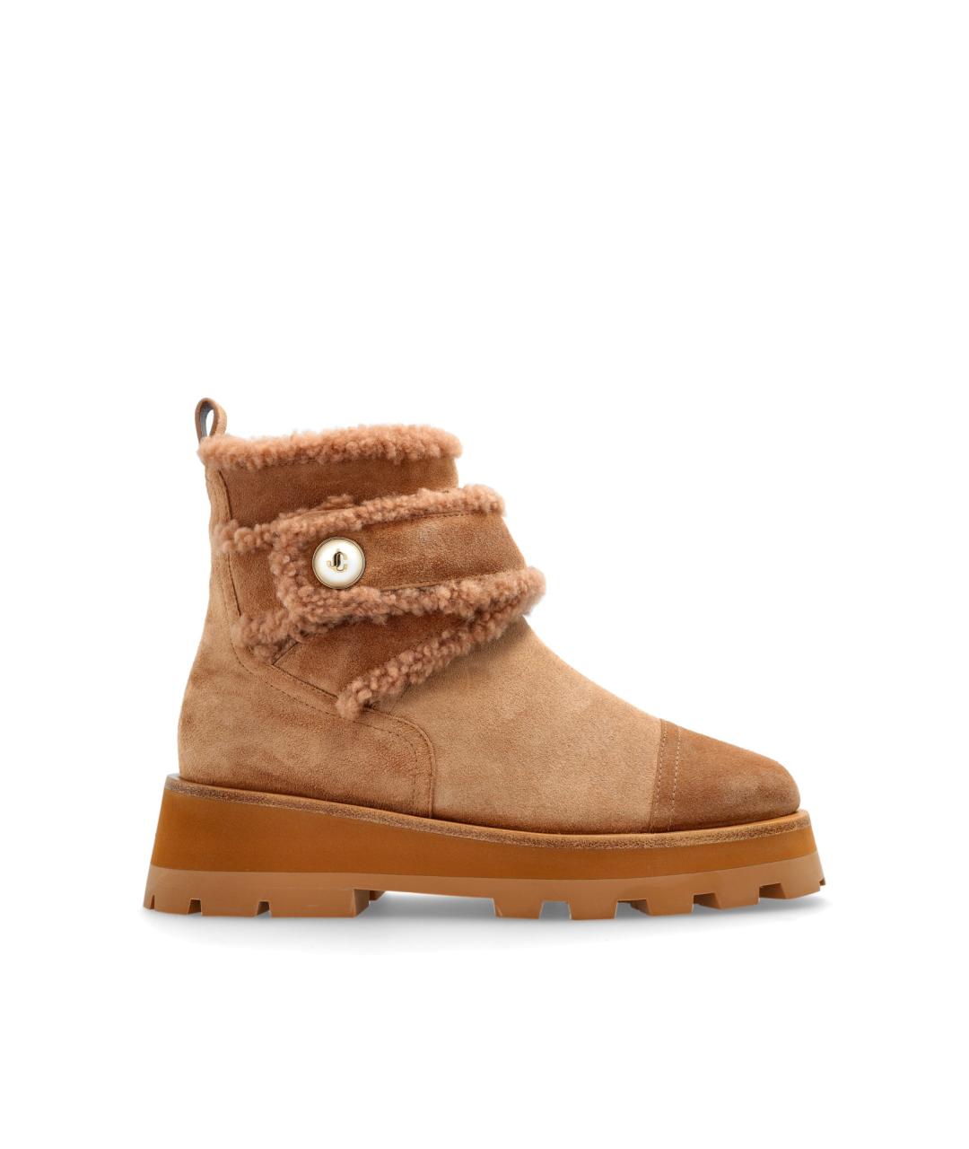 JIMMY CHOO Коричневые замшевые ботинки, фото 7