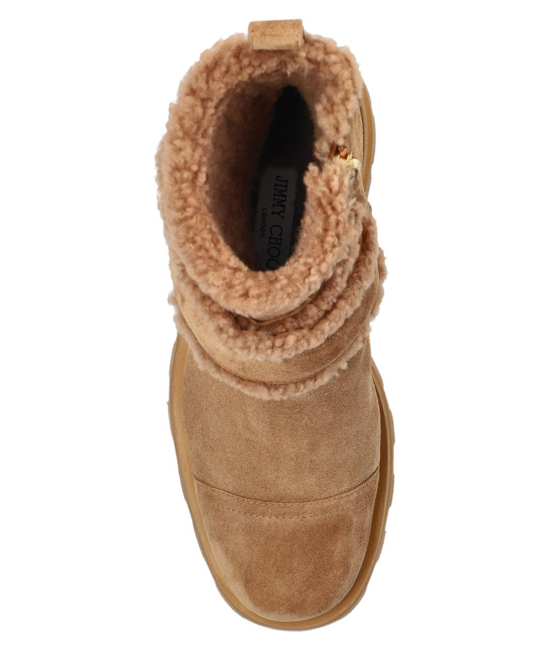 JIMMY CHOO Коричневые замшевые ботинки, фото 5