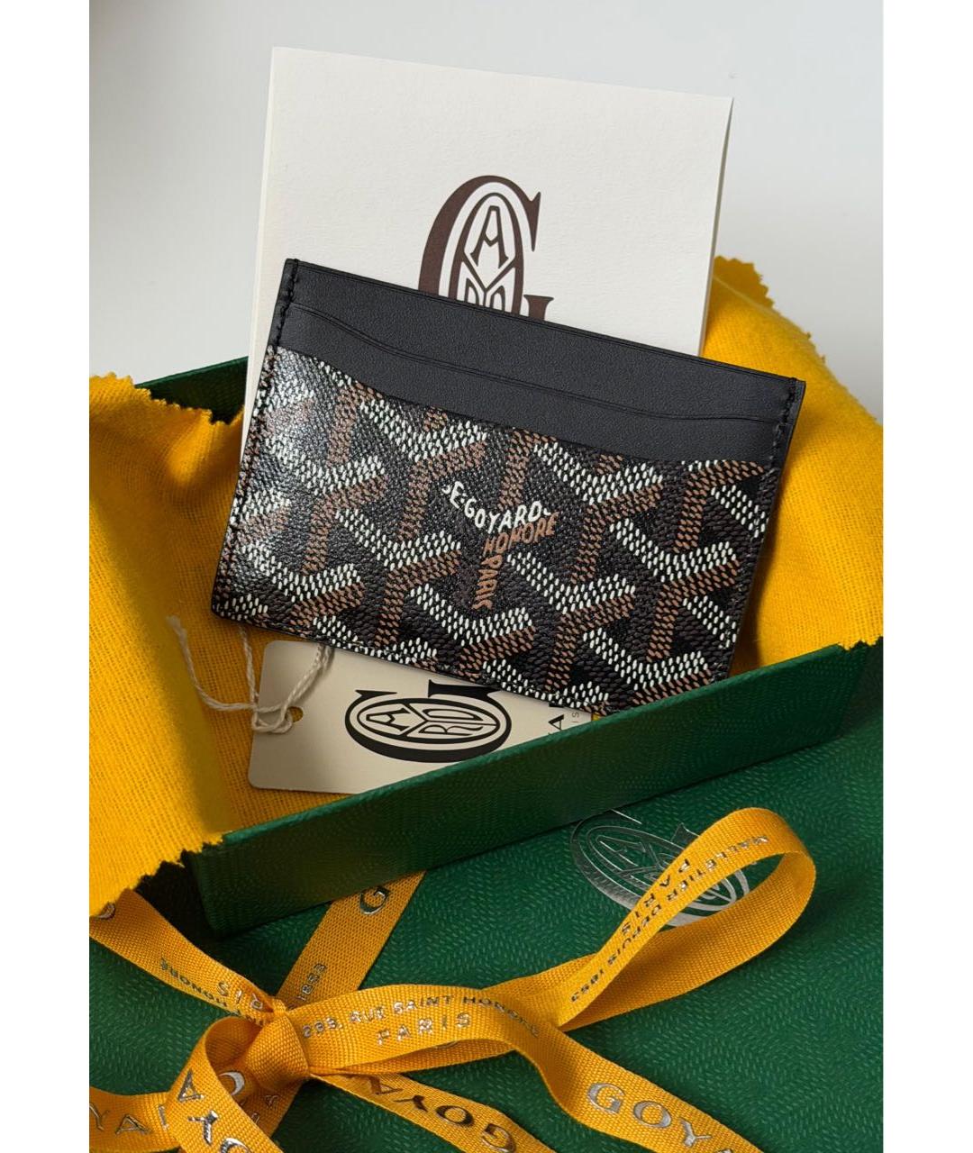 GOYARD Коричневая визитница, фото 2