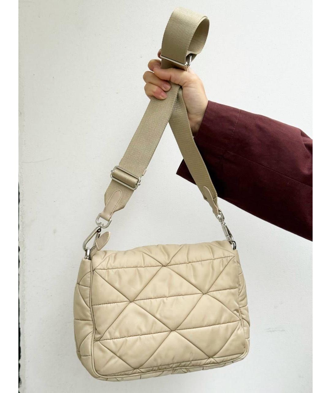 PRADA Бежевая сумка через плечо, фото 3