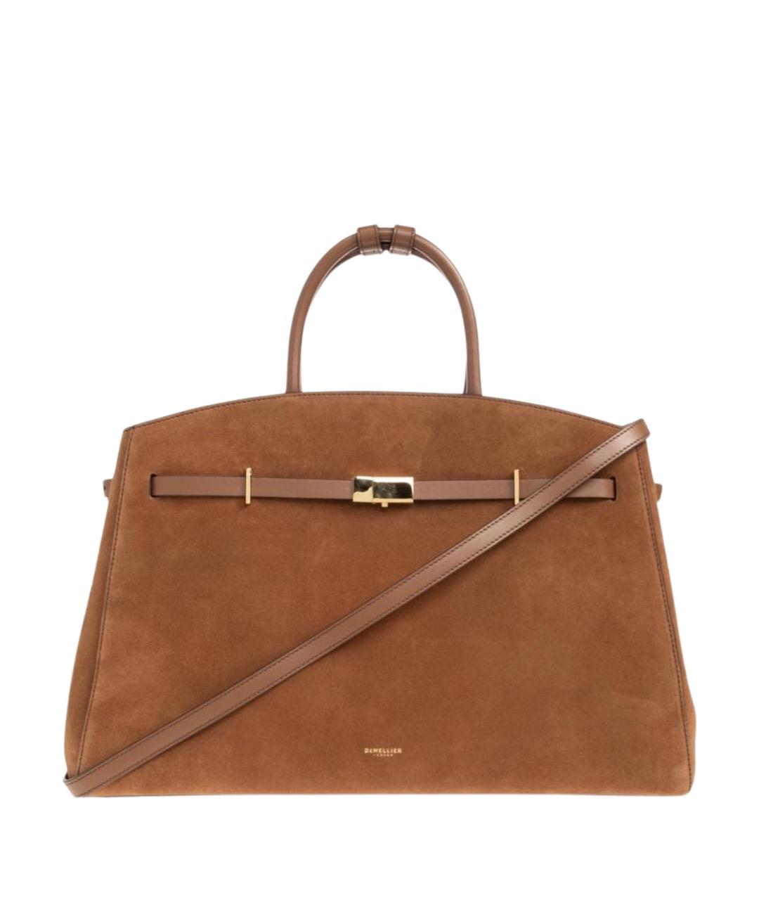 DEMELLIER Коричневая замшевая сумка тоут, фото 1