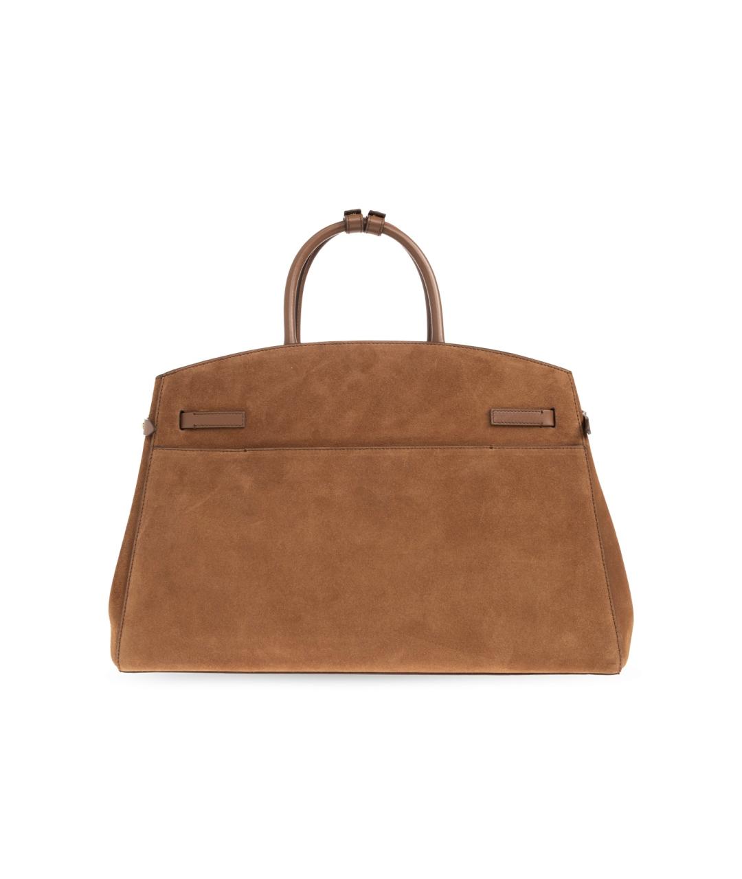 DEMELLIER Коричневая замшевая сумка тоут, фото 3