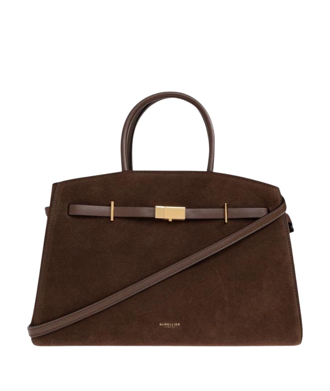 DEMELLIER Коричневая замшевая сумка тоут, фото 1