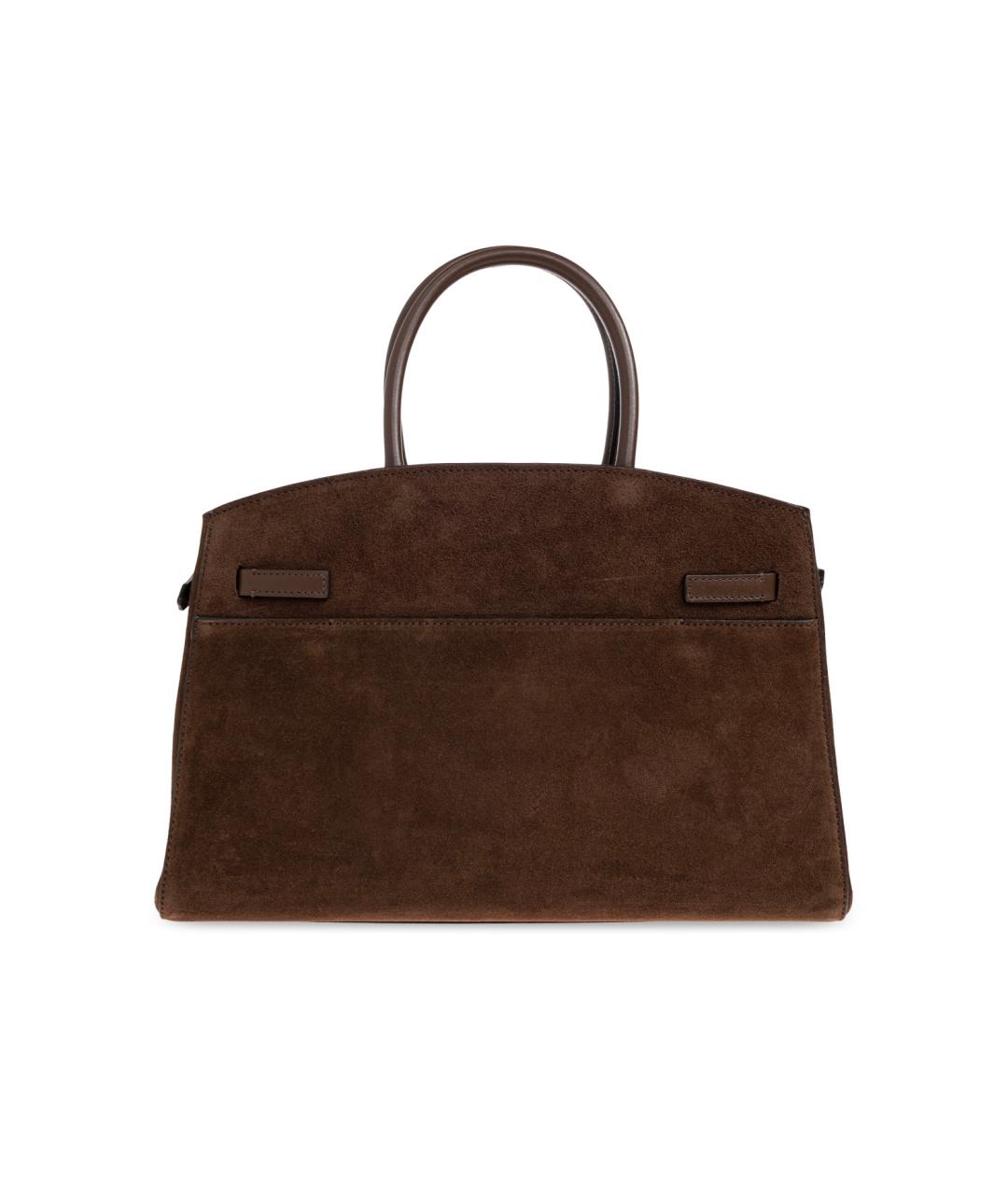 DEMELLIER Коричневая замшевая сумка тоут, фото 3