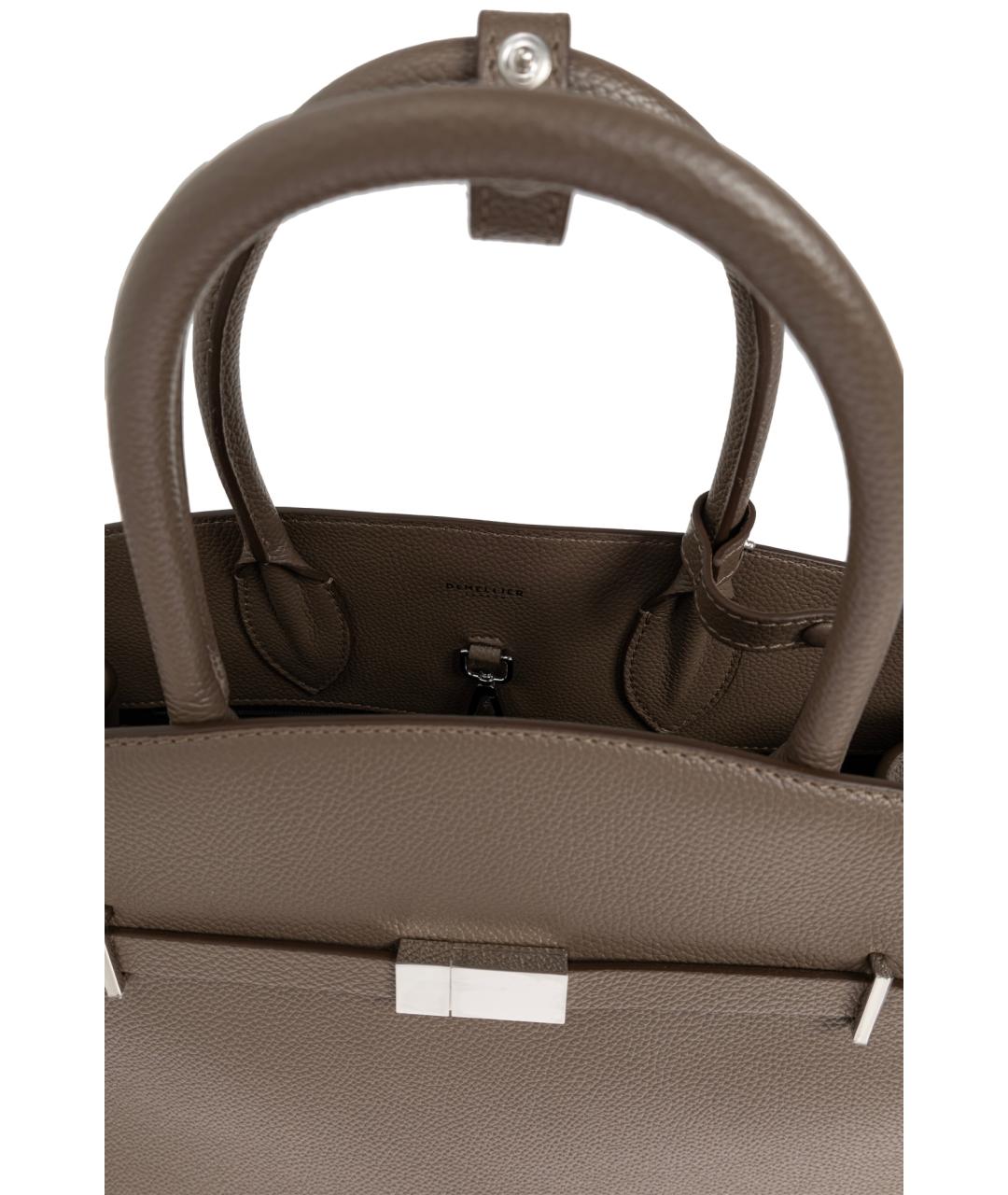 DEMELLIER Бежевая кожаная сумка тоут, фото 6