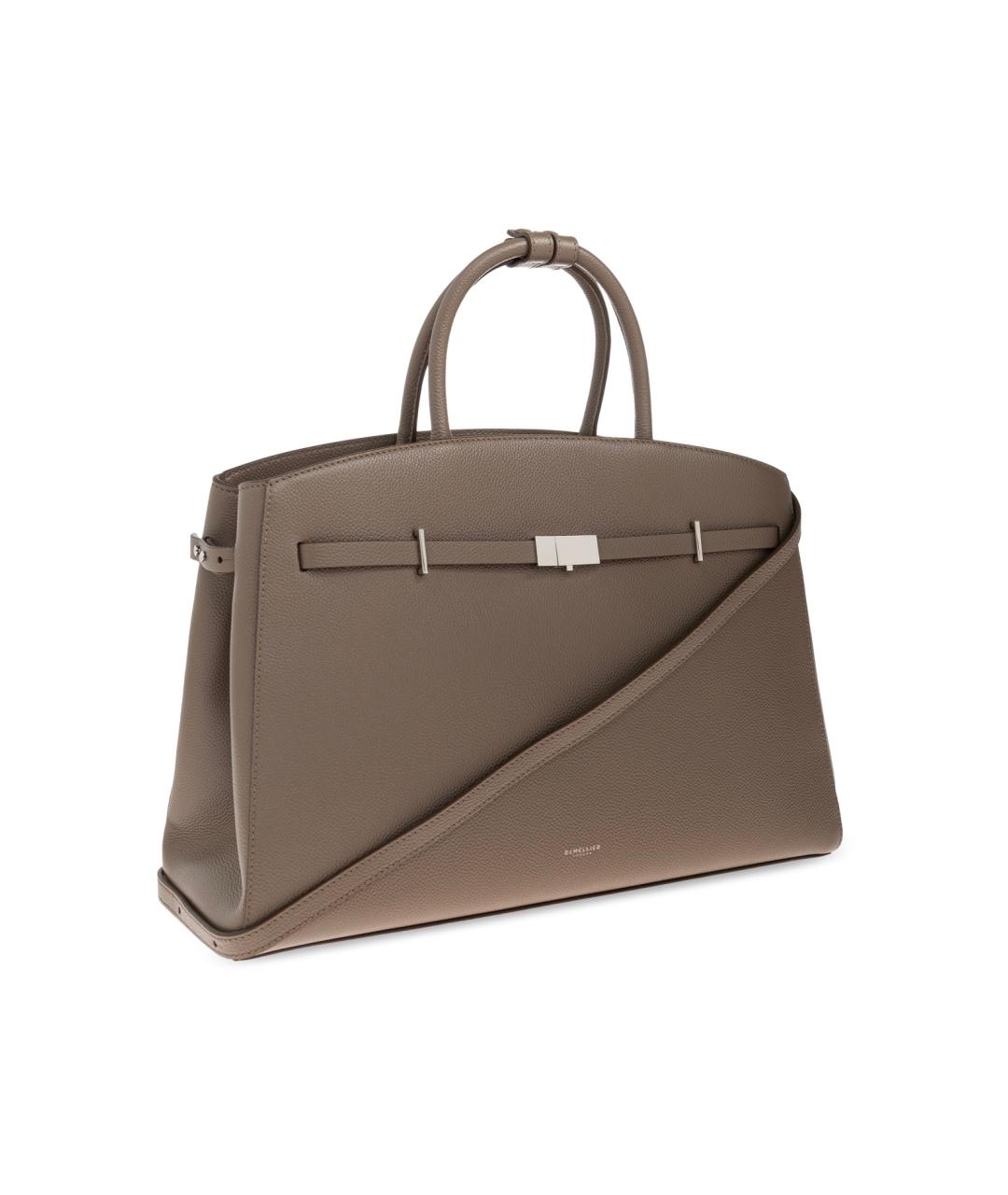 DEMELLIER Бежевая кожаная сумка тоут, фото 3