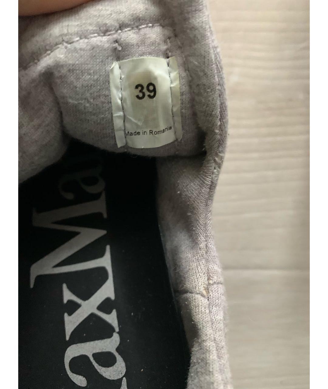 MAX MARA Серые текстильные кроссовки, фото 6