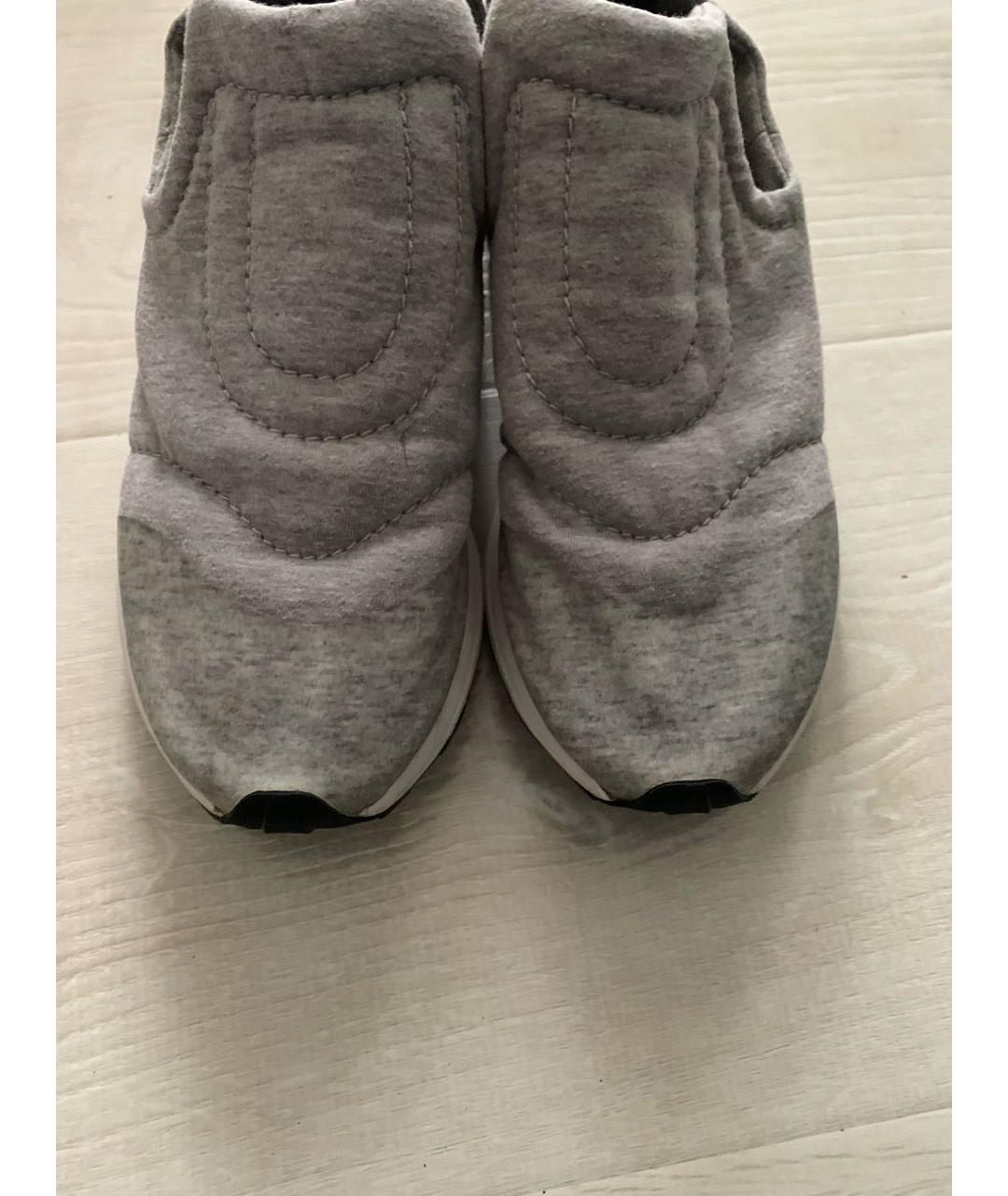 MAX MARA Серые текстильные кроссовки, фото 3