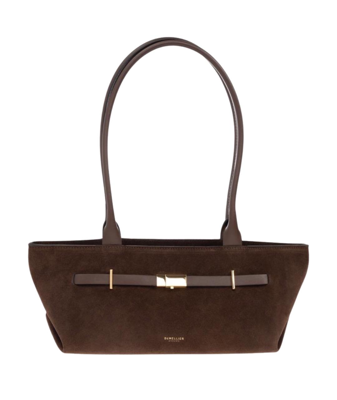 DEMELLIER Коричневая замшевая сумка через плечо, фото 1