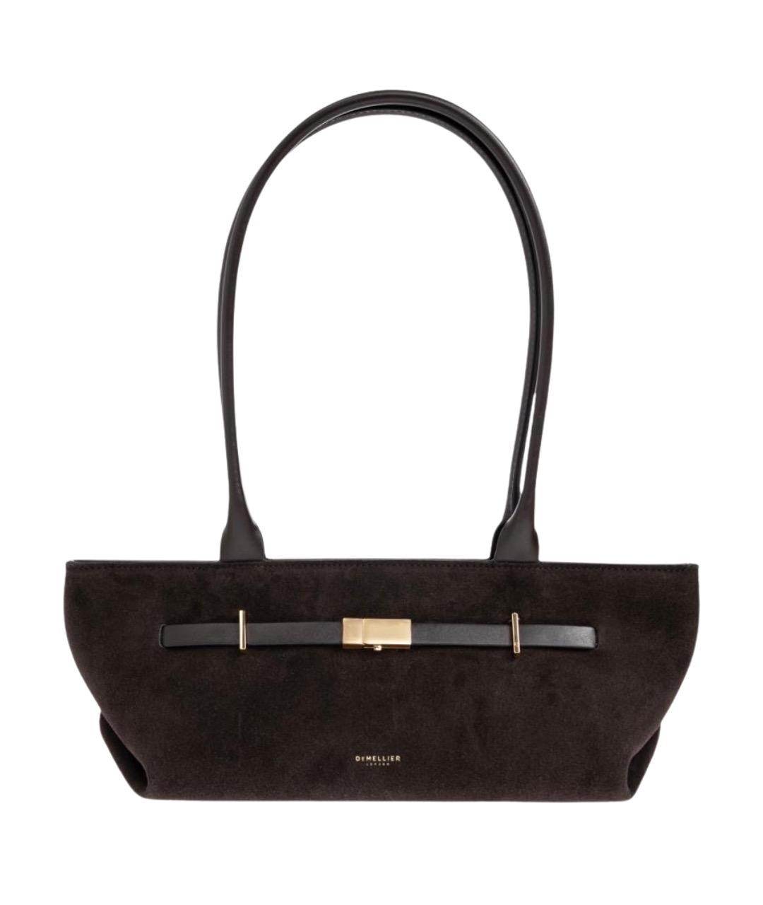 DEMELLIER Коричневая замшевая сумка с короткими ручками, фото 1