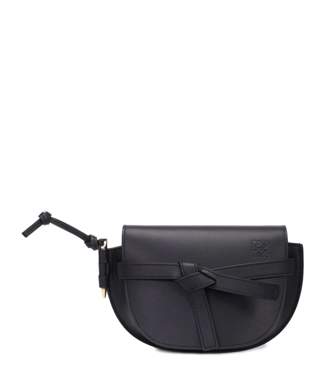 LOEWE Черная кожаная сумка через плечо, фото 6