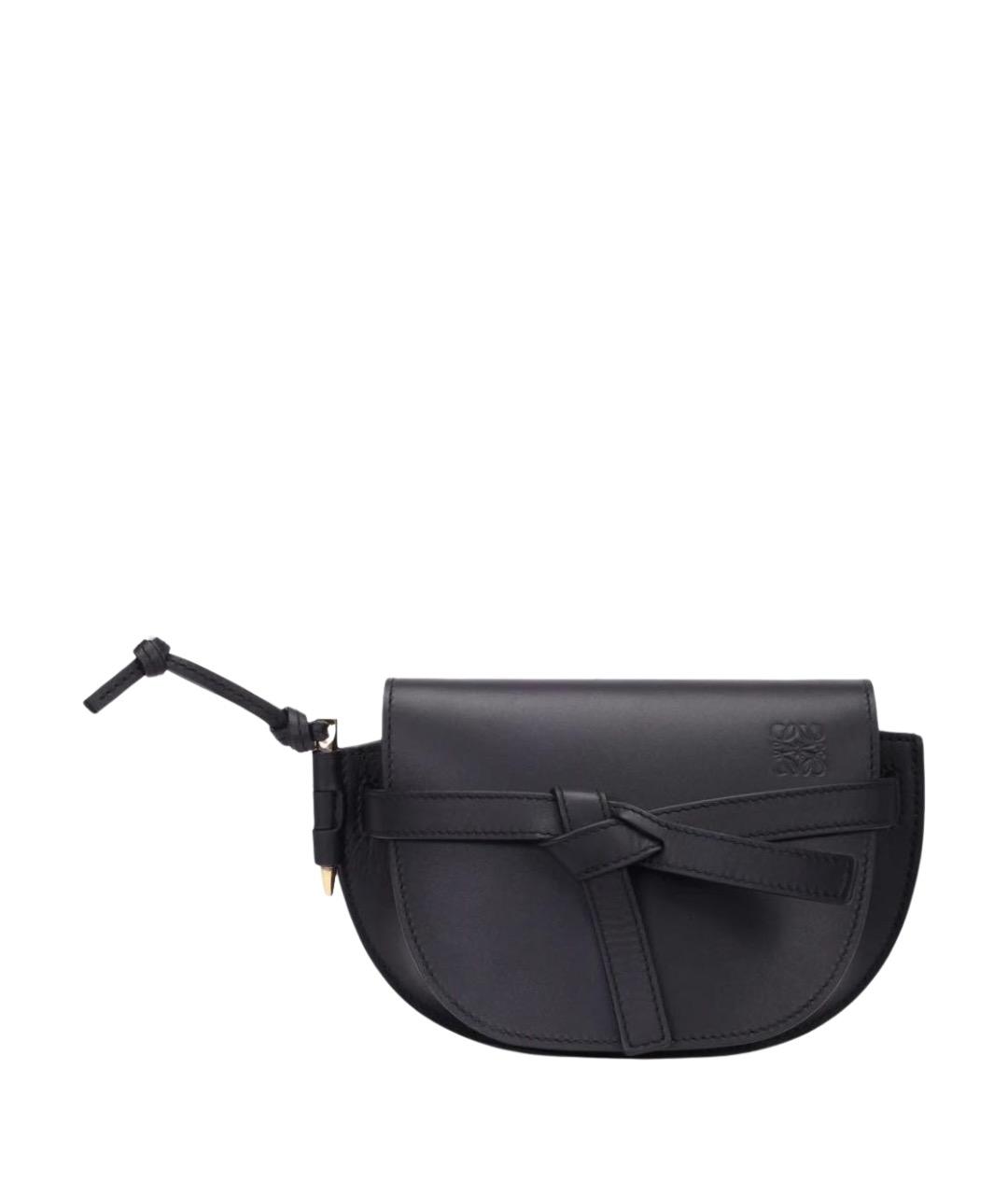 LOEWE Черная кожаная сумка через плечо, фото 1