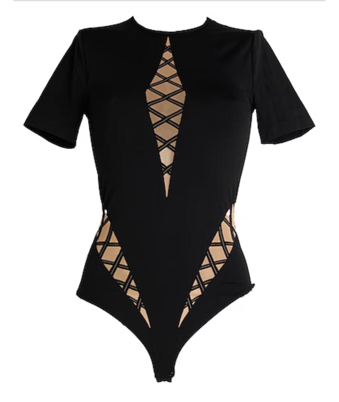 WOLFORD Черное полиамидовое боди, фото 9