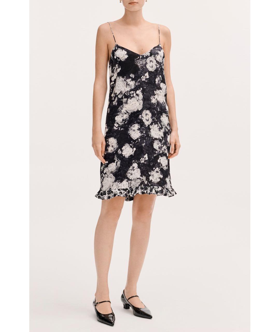 CHANEL Черный шелковый сарафан, фото 2