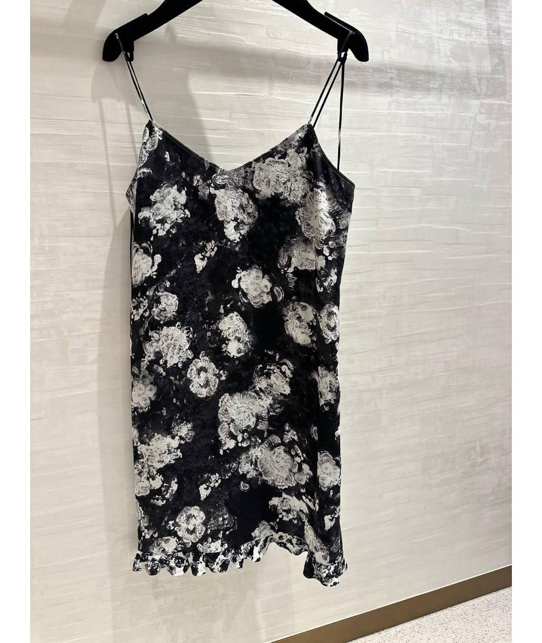 CHANEL Черный шелковый сарафан, фото 4