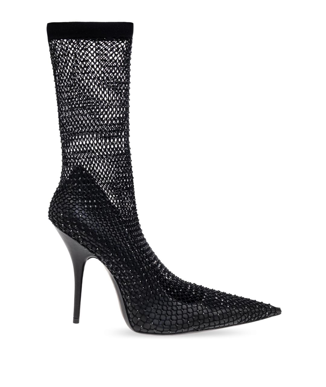 BALENCIAGA Черные кожаные ботильоны, фото 7