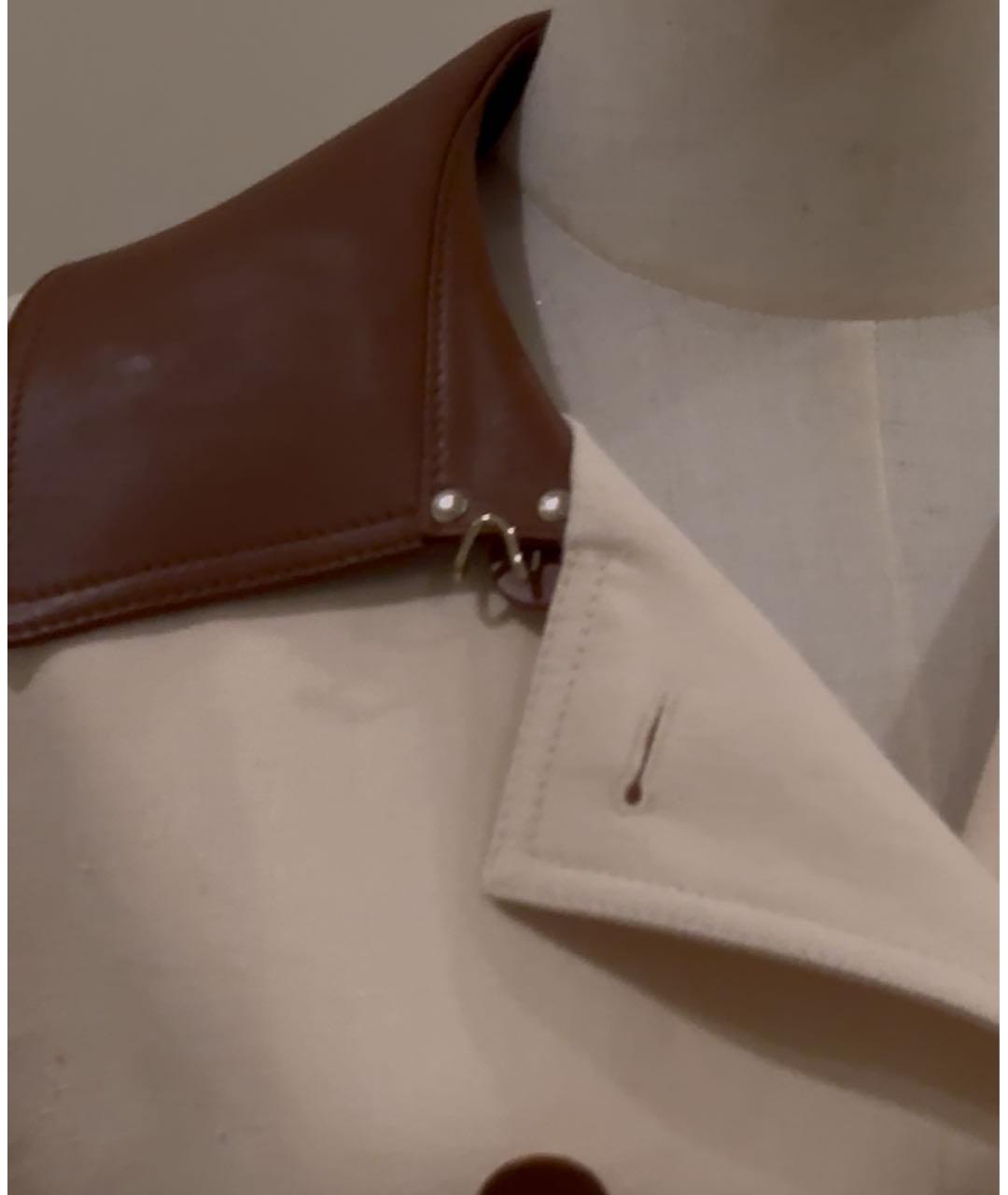 GUCCI Бежевый льняной тренч/плащ, фото 8