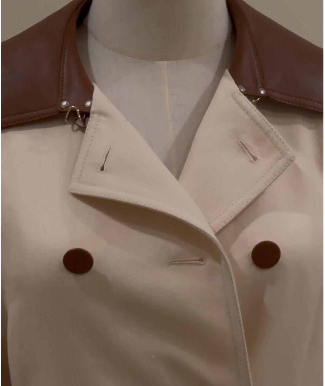 GUCCI Бежевый льняной тренч/плащ, фото 7