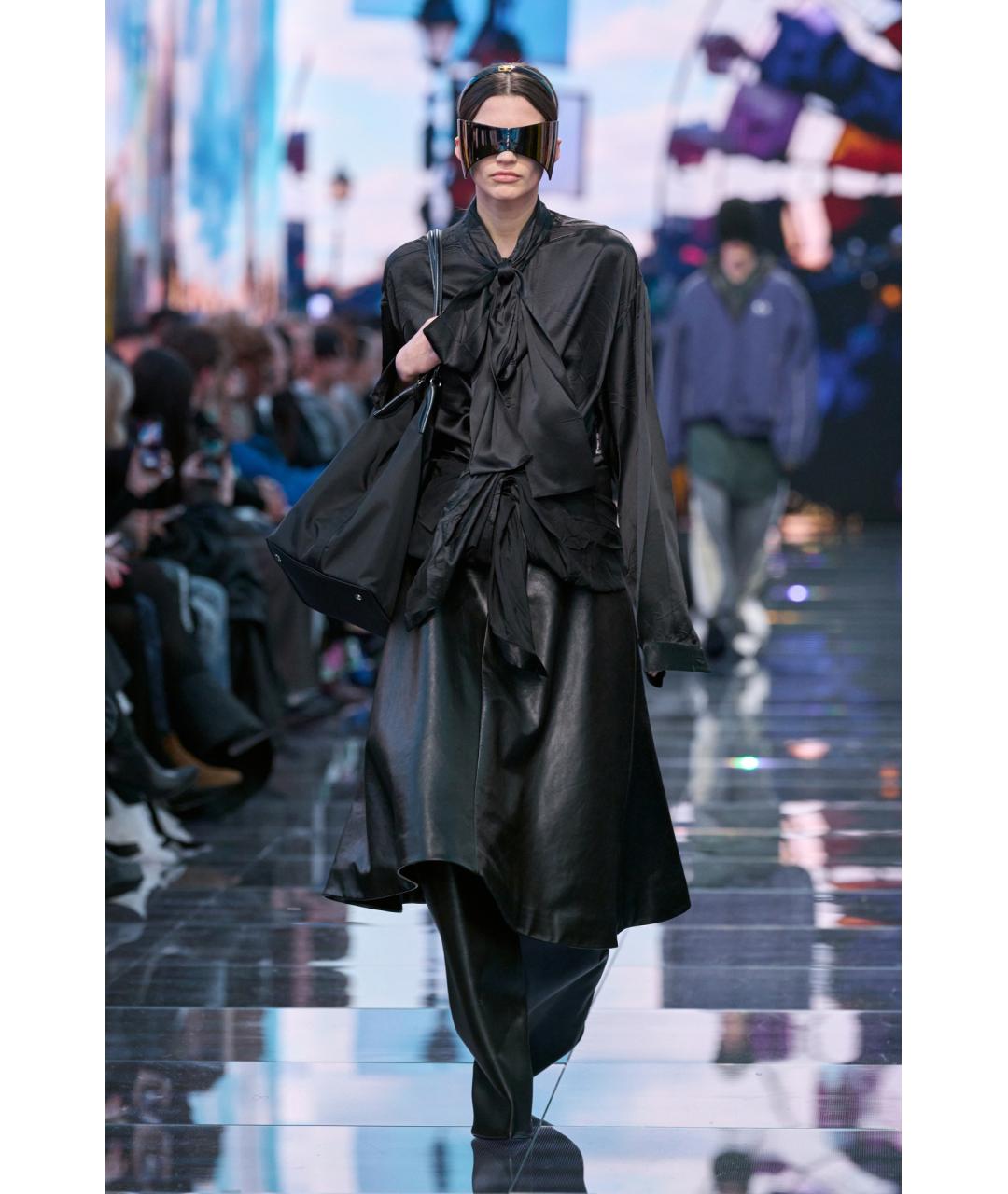 BALENCIAGA Черные кожаные сапоги, фото 2